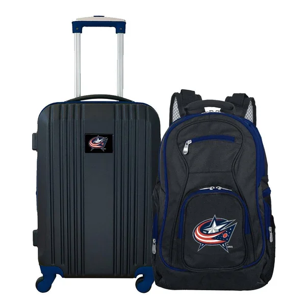 NHL Columbus Blue Jackets 2-Piece Luggage and Backpack Set