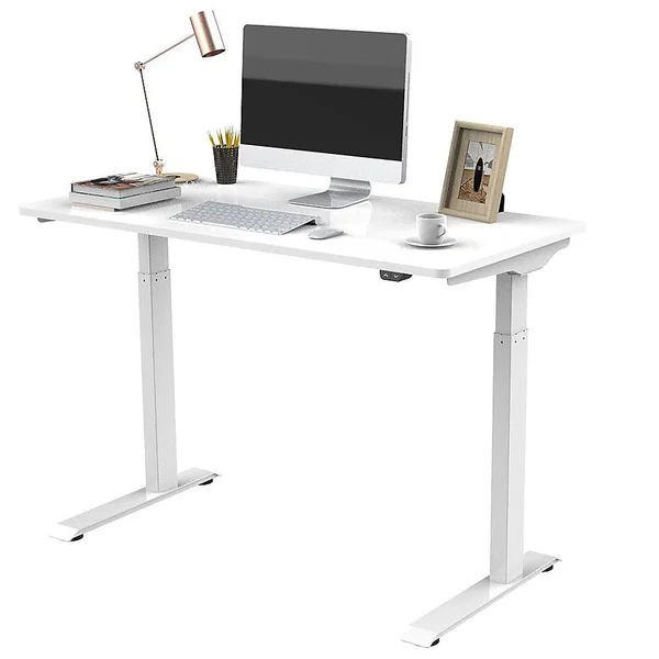 FlexiSpot Vici 48x22W Quick-Install Height-Adjustable Desk, White
