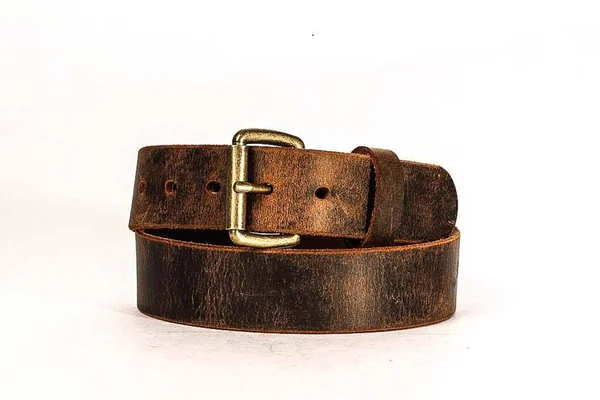 Full Grain Genuine Buffalo 1 1/2x22 Distressed Leather Casual Belt Brown Handmade 50 - Brown