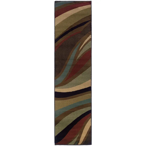 Oriental Weavers Hudson 2666F 6&7x22 x 9&6x22 Brown Area Rug
