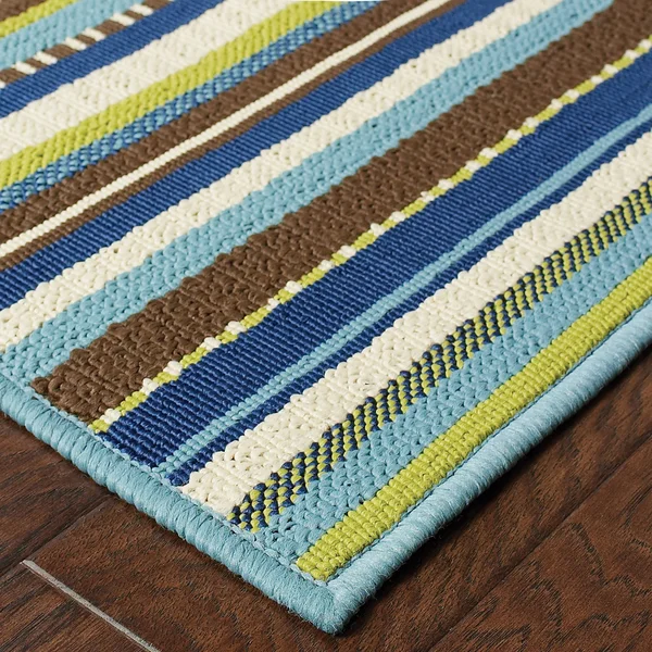 Oriental Weavers Caspian 1004X Blue Area Rug 5&3x22 x 7&6x22