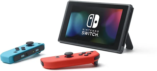 Nintendo Switch with Joy-Con - 32 GB - Neon Blue/Neon Red - includes 64GB SD Card, 1-2-Switch, Just Dance 2017, The Legend of Ze