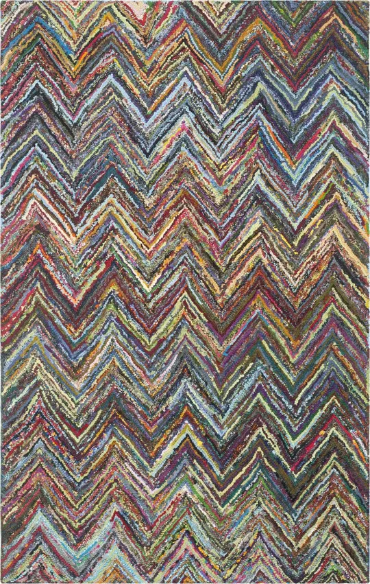 Safavieh Nantucket NAN141C 2&6x22 x 4&0x22 Blue, Multi Area Rug