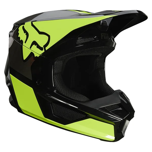 Fox Racing Youth V1 Revn Helmet Small Flo Yellow