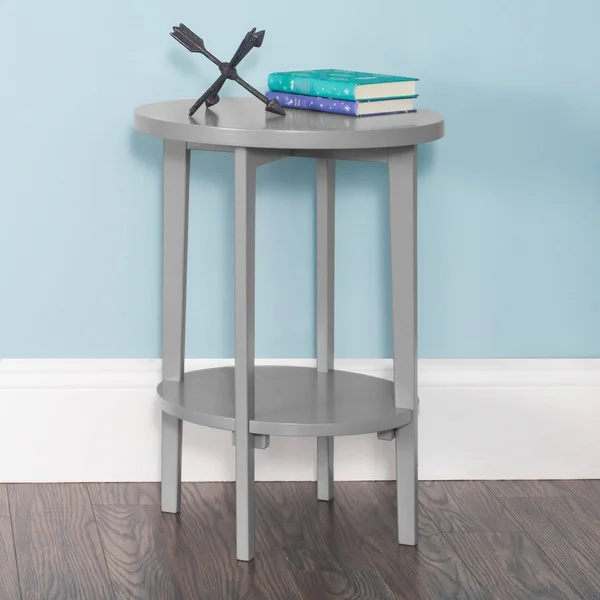 Forever Eclectic Halo Side Table - Cool Gray
