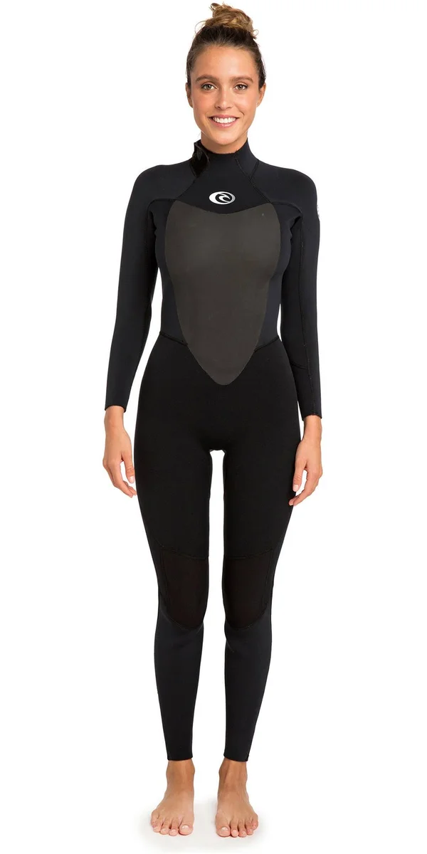 Rip Curl Womens Omega 3/2mm Back Zip GBS Wetsuit Black 2020