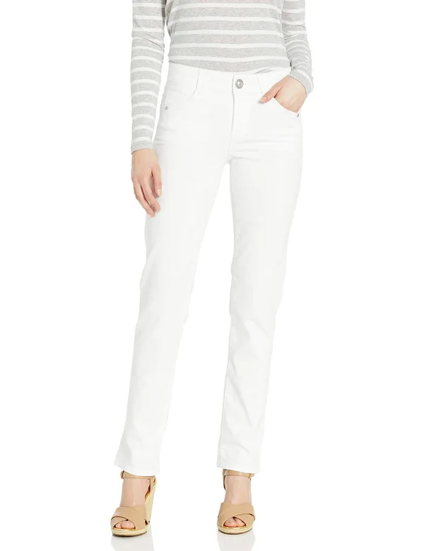Democracy Women's Absolution Straight Leg White Jeans 2 - Optic White