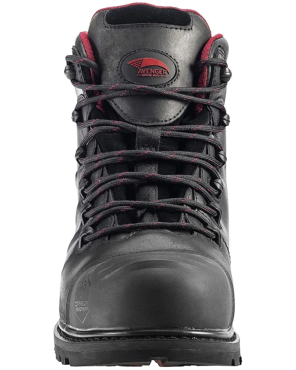 Avenger 7547 Composite Toe Waterproof Boots, Men's Black