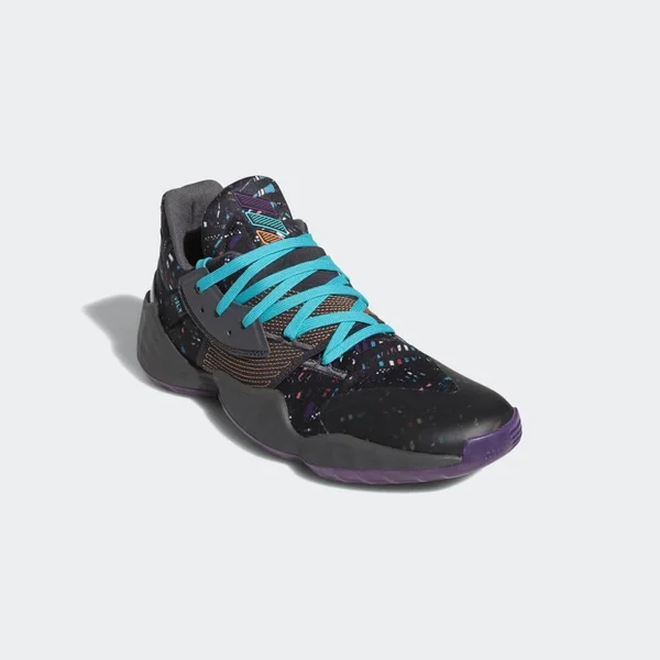 Adidas Harden Vol. 4 Basketball Shoes - Men's, Size: Small, Black