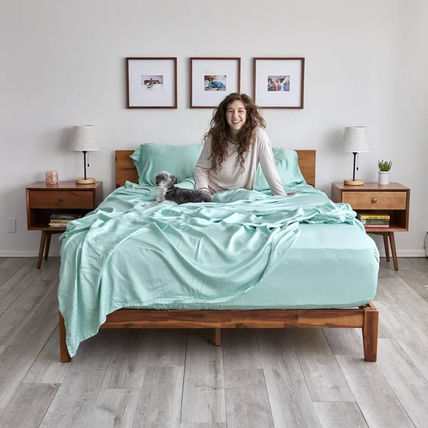 Sheets & Giggles Eucalyptus Lyocell Sheet Sets - Mint Green