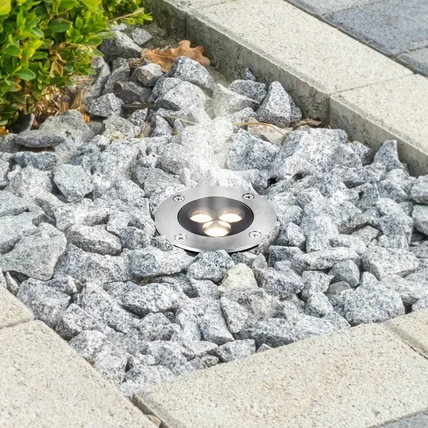 VONN Lighting VOI19018SS 12V LED Outdoor Ground Light in Stainless Steel - Contemporary & Modern, Bellacor