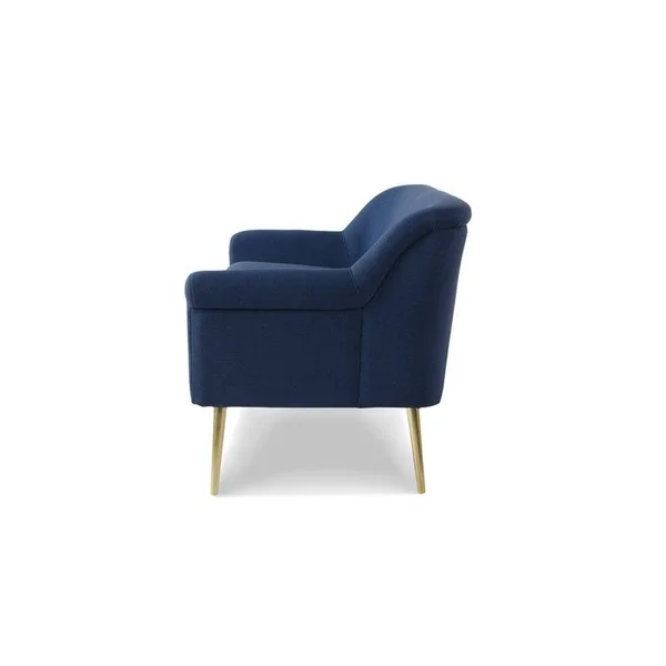 Sandy Wilson Home Phillipe Settee (Dark Sapphire Blue)