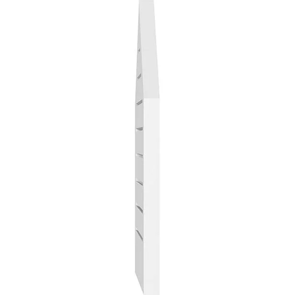 Ekena Millwork GVPPE24X2202SF-14 24x22W x 22x22H Peaked Top Surface Mount PVC Gable Vent 14/12 Pitch: Functional - w/ 2x22W x 1-1