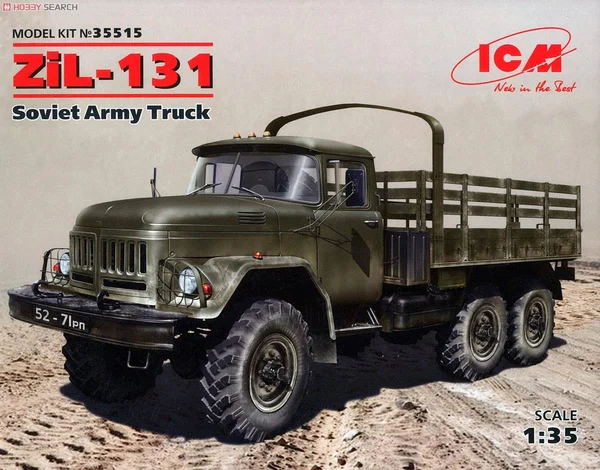 Icm 35515 ZiL-131, Soviet Army Truck 1/35 Plastic Model Kit 201 mm