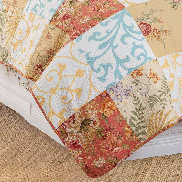 Cu0026F Home Francesca Quilt Set - King