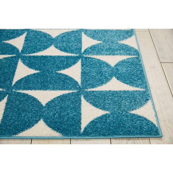Nourison Harper DS301 Area Rug - Blue, 4& x 6&
