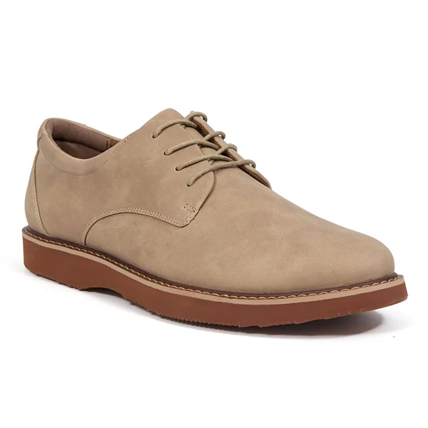 Deer Stags Walkmaster Plain Toe Men's Oxford - Sand Size 9.5
