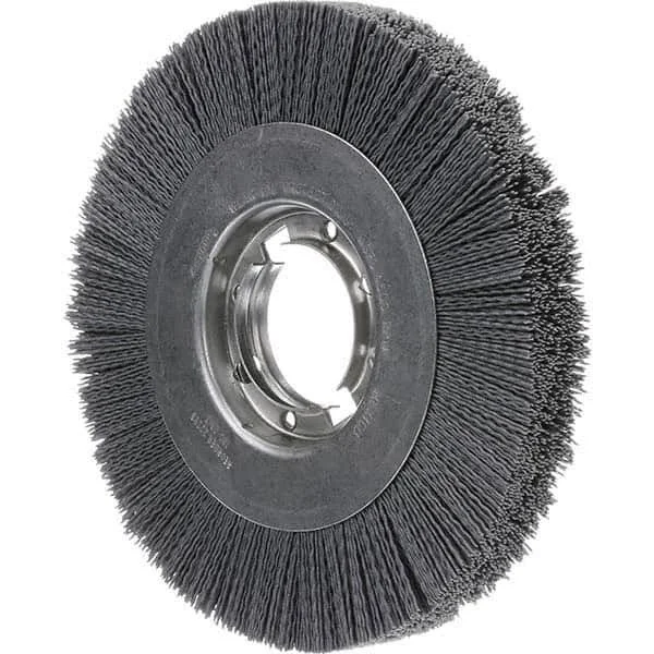Osborn 14x22 OD - 2x22 Arbor Hole, Ceramic Wheel Brush - 1x22 Face Width, 2-1/8x22 Trim Length, 0.03x22 Filament Diam, 2, 400 RPM