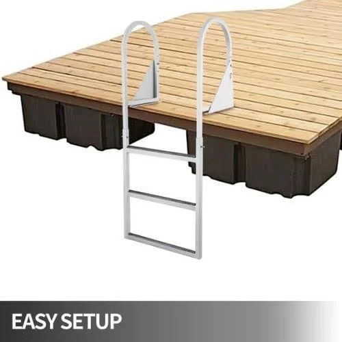 VEVOR, LT2-3B-3470000001V0, Boat Ladder, 3 Step Pontoon, 21.5" x 1.2"