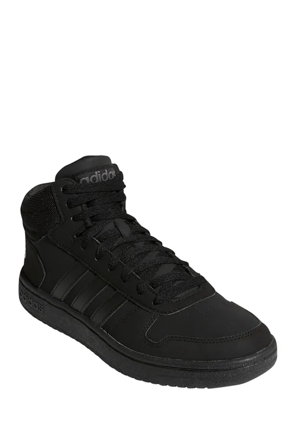 Men's Adidas Hoops 2.0 Mid Sneaker - Black - Size 11.5