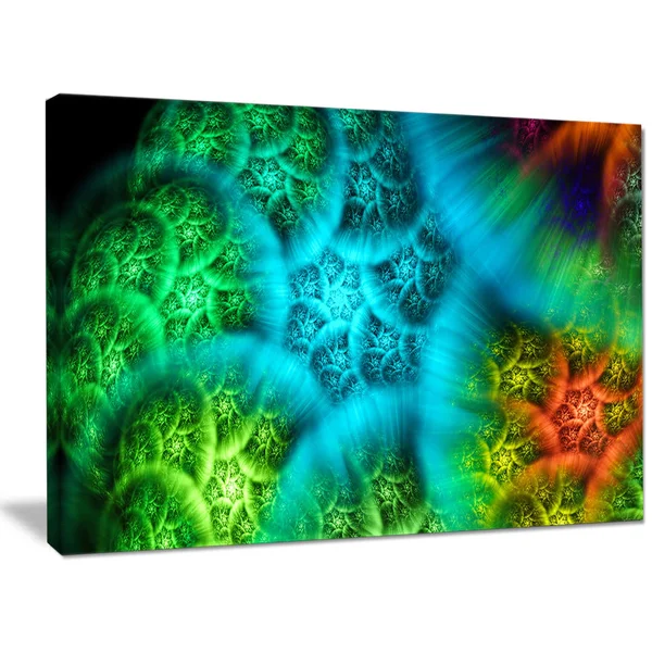 Design Art 'Biblical Sky with Green Clouds' Graphic Art on Wrapped Canvas