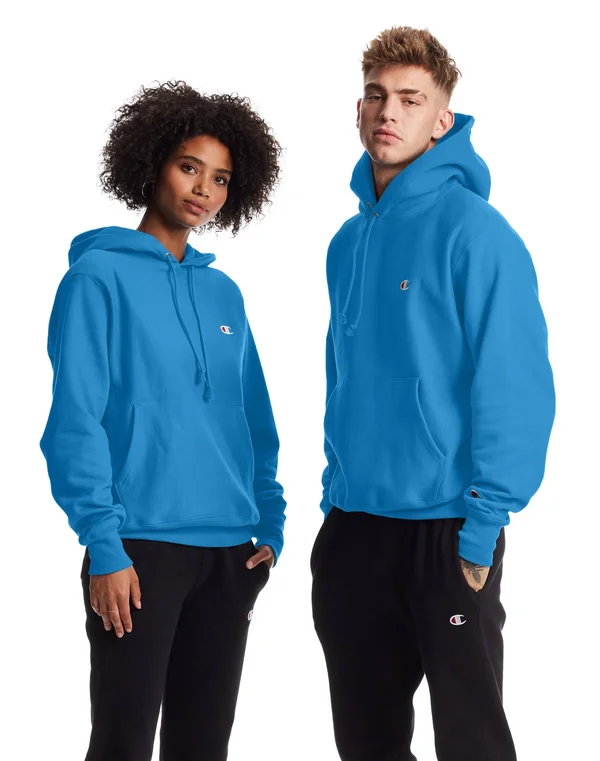 Champion Life Men's REVERSE Weave Pullover Hoodie Blue Jay 3XL