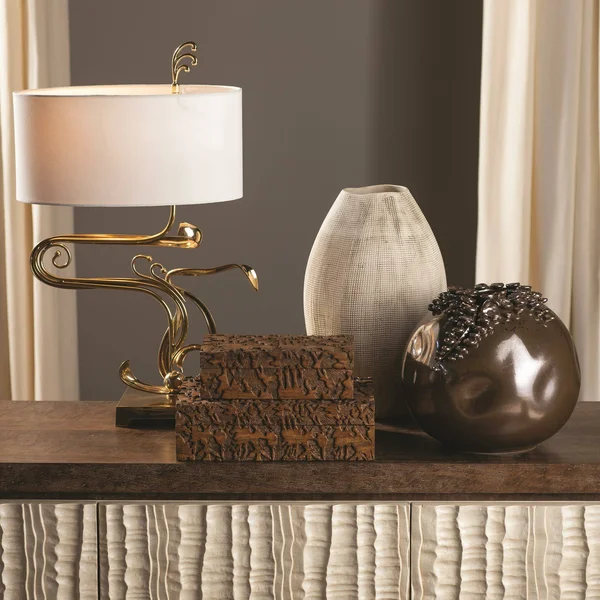 Global Views Cascading Reef Vase-Reactive Bronze - Short
