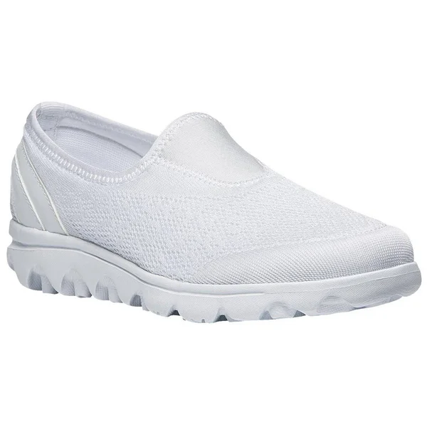 Women's Propet TravelActiv Slip-On - Size: 7.5, White