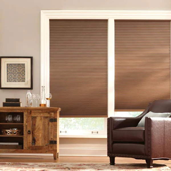 Home Decorators Collection Mocha Cordless Blackout Cellular Shade - 22 in. W x 48 in. L, Brown