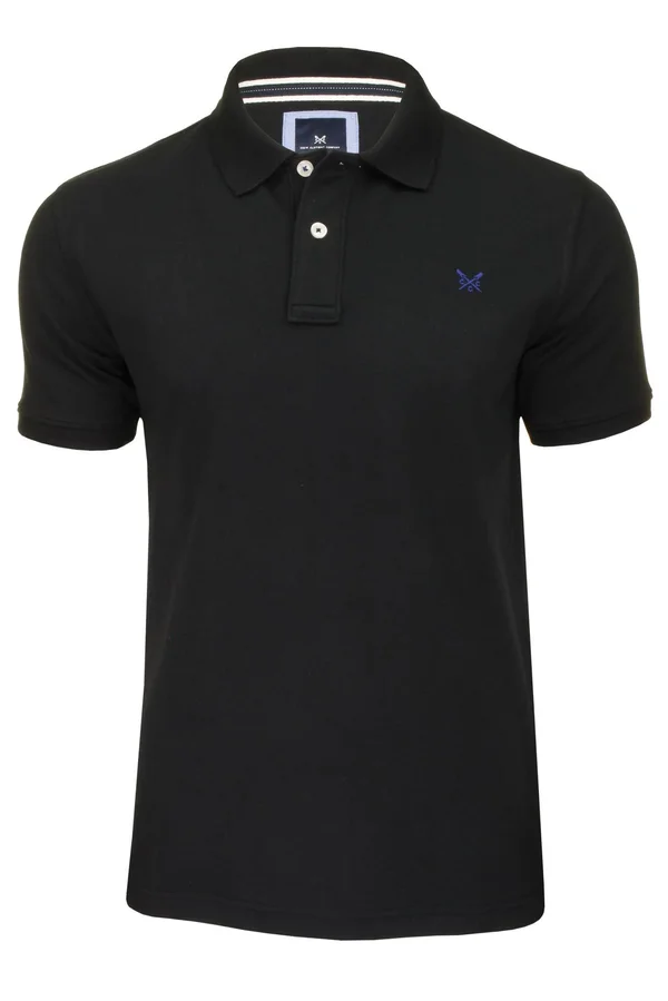 Crew Clothing Classic Pique Polo Shirt - Black
