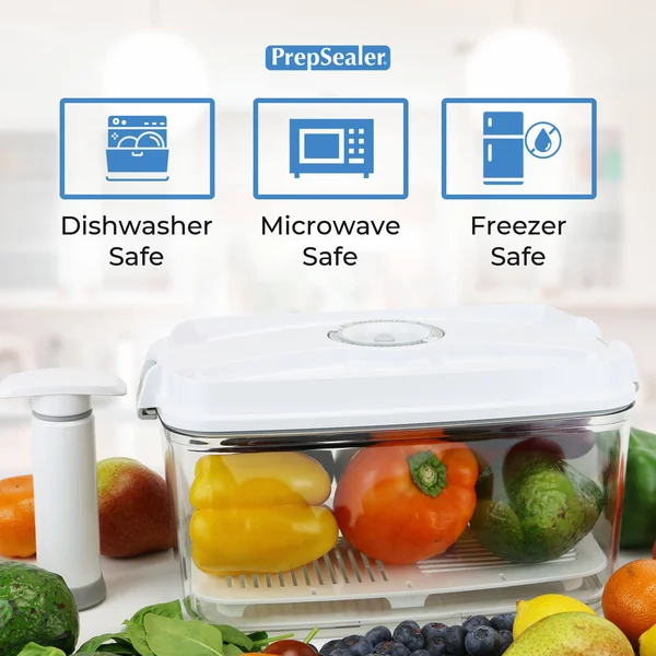 PrepSealer - Food Saving Vacuum Container (4.5L + Pump)