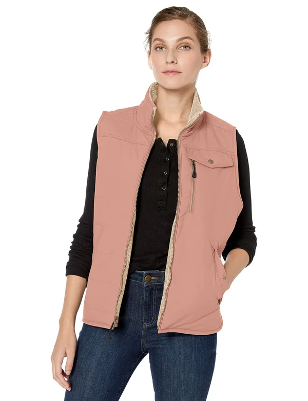 Carhartt Women's Utility Sherpa Lined Vest - Medium - Burlwood