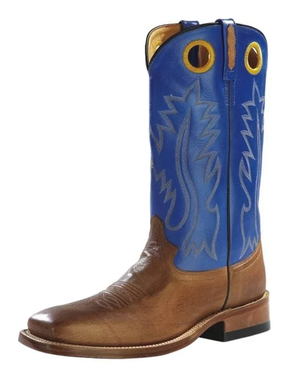 Old West Men's 13 inch Broad Square Toe Cowboy Boots, Size: 11, Blue