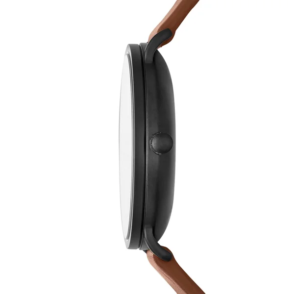 Skagen Hagen SKW7603 Men's 40mm Black Dial Leather Watch