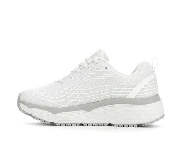 Women's Skechers Work Elite Slip Resistant 108016 Slip Resistant Shoes in White Medium
