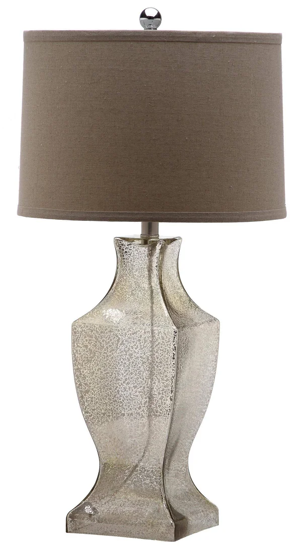 Glass Bottom Lamp (Set of 2) - Antique Silver - Safavieh