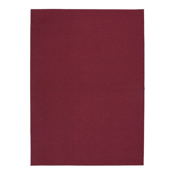 Garland Rug Town Square Chili Red 7 ft. 6 in. Round Area Rug