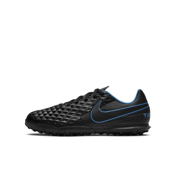 Nike Kids& Tiempo Legend 8 Club Turf Soccer Cleats, Black