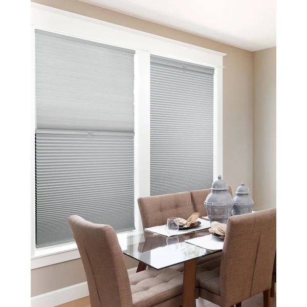 Chicology Day N& Night Cordless Cellular Shades - Grey Sheen - Gray Sheen - 55x22 x 48x22