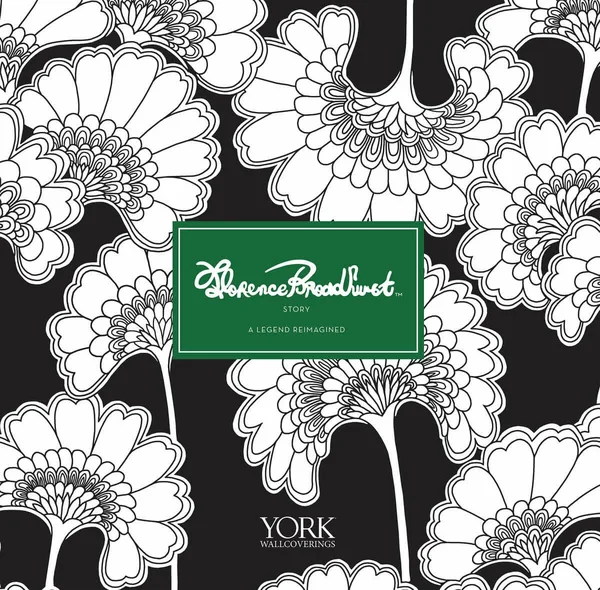York Wallcoverings Florence Broadhurst Egrets Wallpaper - Green