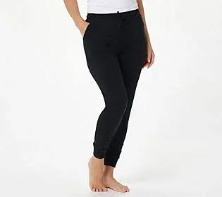 Barefoot Dreams Malibu Collection Luxe Lounge Scrunch Jogger, Size 2X, Black