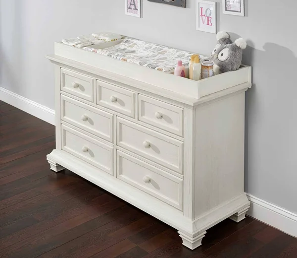 Oxford Baby Cottage Cove Changing Topper - Vintage White