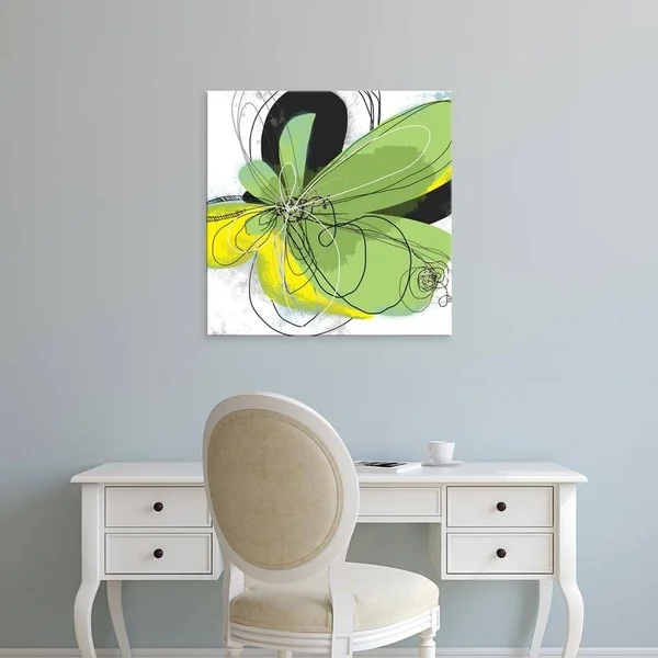 Easy Art Prints Jan Weiss's 'Joyful Soul 1' Premium Canvas Art - 16 x 16 - Modern Black Frame