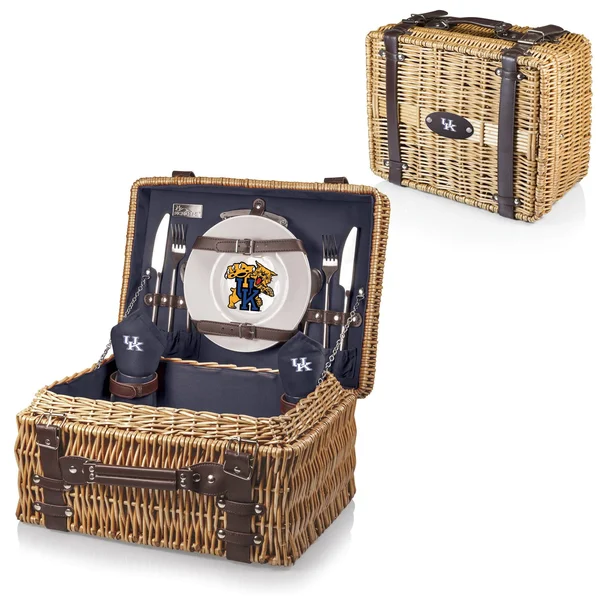 Kentucky Wildcats Champion Picnic Basket (Navy), 16 x 12 x 8