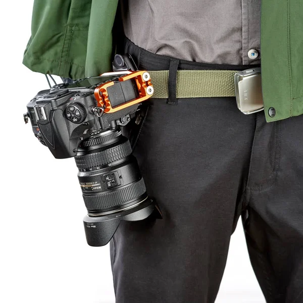 3 Legged Thing Ellie PD Universal L-Bracket Compatible with Peak Design Capture - Copper (Orange)