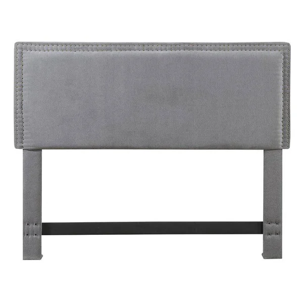 Pemberly Row Queen Panel Headboard in Slate Gray