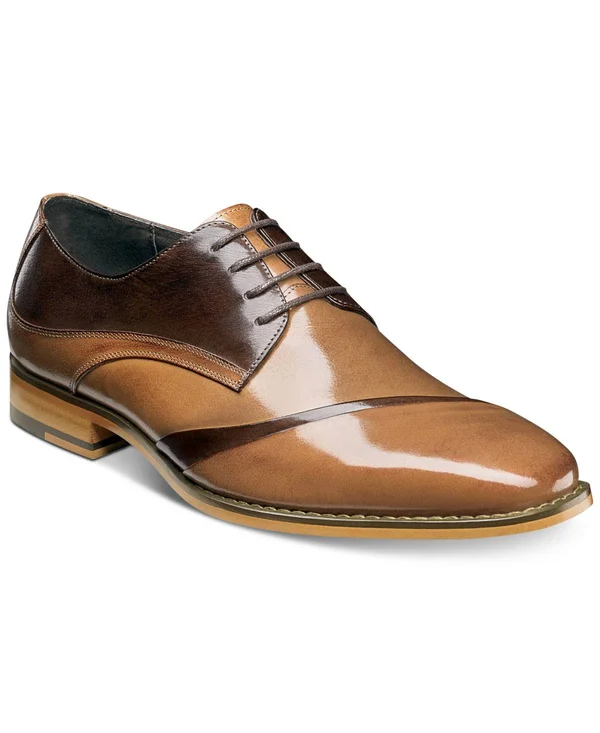 Stacy Adams Men's Talmadge Folded Vamp Oxford - Size: 8, Brown