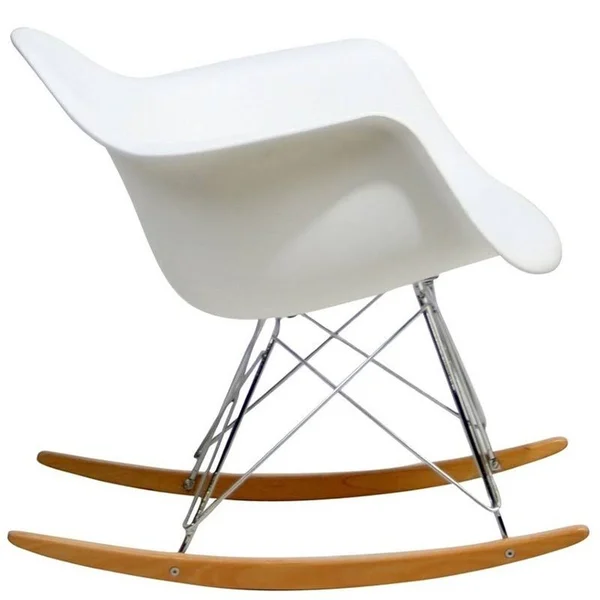 Hawthorne Collections Plastic Rocker in White - HC-1532580