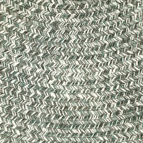 Miranda Haus Jauslin Braided Reversible Indoor/Outdoor Area Rug - 2& x 8& Oval Runner - Lagoon Breeze/White