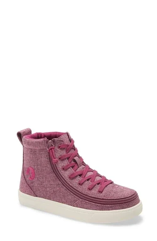 Billy Footwear Classic Lace High Chambray Women's Shoes Berry Jersey : 7 M